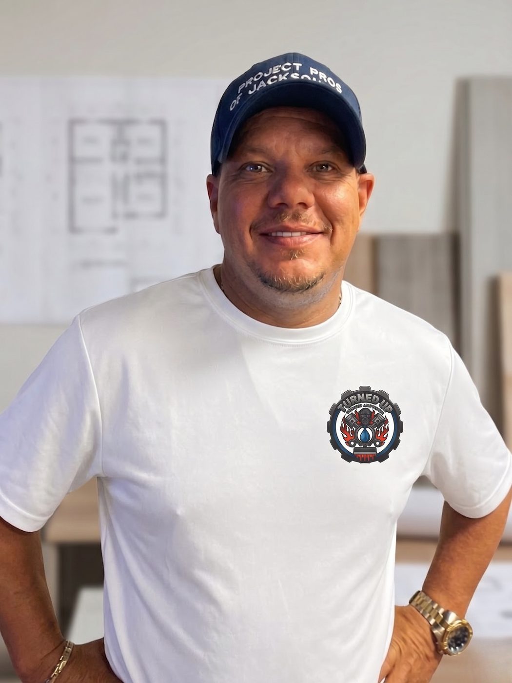 Gary Lloyd, owner of Turned Up Custom Coatings, on the job in Northeast Florida